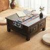 HEXEH Side Table Old Chinese Style Dining Table Wooden Storage Cabinet with Wooden Lace Paulownia Furniture Traditional Family Dining Table Tea Table Coffee Table (Size : Z) view 4