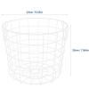 Cabilock Iron Wire Storage Basket Metal Basket Handle Large Laundry Storage Container for Clothe Organizer Bin view 3