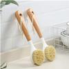 Dish Scrubbing Brush,Pan brush1 Pack Wooden Long Handle Brush Dishwashing Brush Cleaning Brush Hanging Nonstick Oil Kitchen Tools Kitchen Cleaning Brush Dishwashing Br (Color : Square) view 2