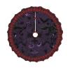 36" Christmas Tree Skirt with Plaid lace Christmas Tree Decorations Purple Black Goth Spooky Waterproof Xmas Tree Mat for Holiday Rustic Farmhouse Decorations view 2