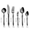 UKBYN Silverware Flatware Set Stainless Steel Mirror Polished - 40 Piece Silverware Utensil Set Dinner Cutlery Eating Utensils Fork Knife Spoon Dinner for Daily Use Party, Tableware Service for 8 view 4