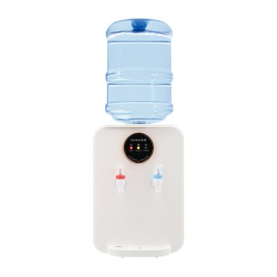 Countertop Water Dispenser-3Temperature Control Top Loading Water Dispenser, 6-8 Minutes to Heat, Holds 1.19-4.99Gallon Water Buckets, Hot/Cold Water Dispenser for Home and Office Use (White)