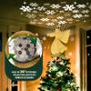 Christmas Tree Topper Lighted with 6 Projection Modes, Gold Christmas Angel Tree Topper Built-in LED Rotating Light, 3D Glitter Projector for Party Holiday Christmas Decoration Gifts view 3