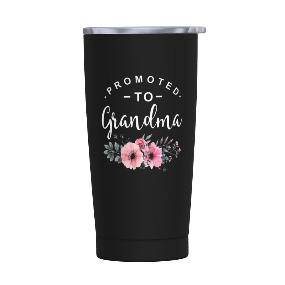 Yipaidel Promoted To Grandma 20 OZ Travel Coffee Mug, Funny Gift For Nana, Mimi, Grandma To Be, Grandmother - Cool Present For Grammy On Birthday, Mothers Day, Christmas, Valentine Day