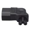 JORINDO Right Angle IEC320 C14 Male to C5 Female Power Adapter view 4