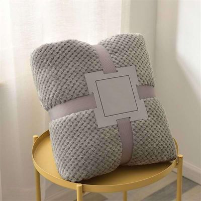 Lifup Extra Soft Fuzzy Faux Fur Throw Blanket, Premium Silky Flannel Fleece Diamond Pattern Lightweight Bed Blanket for Couch, Sofa Gray 39 x 59 inch