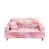 Hixingo Stretch Sofa Covers Marble Couch Cover Spandex Sofa Slipcovers, Washable Armchair Cover Non-Slip Couch Covers Loveseat Covers Printed Sofa Cover (Small (35"-55"),Pink) view 1