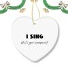 Christmas Ornament Singer Ornaments I Sing What's Your Superpower Decorative Hanging Ornaments Ceramic Gift for Friends Family view 1