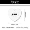 Christmas Ornament Singer Ornaments I Sing What's Your Superpower Decorative Hanging Ornaments Ceramic Gift for Friends Family view 2