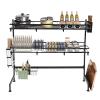 Dish Racks, Over The Sink Dish Drying Rack 2-Tier, with Utensil Holder, Multifunctional Dish Rack for Over-Sink Use, Dish Racks for Kitchen Counter, Counter Organizer Shelf, Space Saver Dish Rack view 3