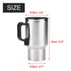 Electric Car Kettle, 12V 450ml Electric In car Stainless Steel Travel Heating Cup Coffee Tea Car Cup Mug,Portable In car Heating Cup Coffee Tea Warmer Cup view 2