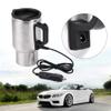 Electric Car Kettle, 12V 450ml Electric In car Stainless Steel Travel Heating Cup Coffee Tea Car Cup Mug,Portable In car Heating Cup Coffee Tea Warmer Cup view 3