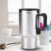 Electric Car Kettle, 12V 450ml Electric In car Stainless Steel Travel Heating Cup Coffee Tea Car Cup Mug,Portable In car Heating Cup Coffee Tea Warmer Cup view 4