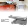 Toilet Paper Holder with Shelf, Stainless Steel Minimalist Style Wall Mounted Waterproof Toilet Paper Roll Holder for Bathroom,Paper Towel Holder(K9 surround -304) view 2