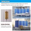 HDYZJQ Screen New Version Medical Privacy Screen, Room Dividers Portable Bed Partition for Adults, Metal Frame Separating Screen for Large Classroom/Hospital/Kids Room(Yellow,4 Panels-W200cm(6.5ft)) view 3