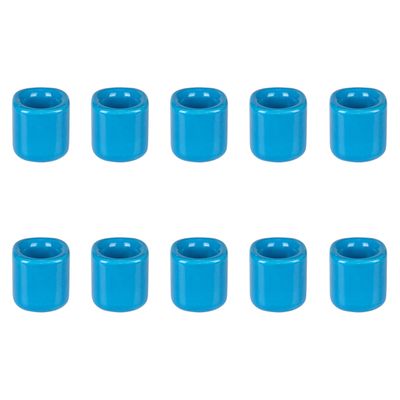 Mega Candles 10 pcs Light Blue 1/2 Inch Diameter Ceramic Chime Ritual Spell Candle Holders, Great for Casting Chimes, Meditation, Rituals, Spells, Vigil, Witchcraft, Wiccan Supplies