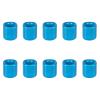 Mega Candles 10 pcs Light Blue 1/2 Inch Diameter Ceramic Chime Ritual Spell Candle Holders, Great for Casting Chimes, Meditation, Rituals, Spells, Vigil, Witchcraft, Wiccan Supplies view 1