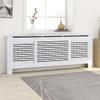 loibinfen White Radiator Cover MDF Heater Cover Cabinet Shelf Household Appliance Heating Accessories, Living Room Furniture Decor, 80.7"x8.1"x32.1"/Horizontal Style -AA view 1