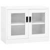 loibinfen Metal Storage Cabinet with 2 Doors and 1 Adjustable Shelf, White Steel Office Cabinet Metal Cabinet for Home,Office Garage,Warehouse 35.4"x15.7"x27.6"(Style J) -AA view 1