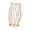 BESTOYARD 1pc Wrought Iron Transparent vase Modern Vase Planter Bulb Vase Flower Planter Tall Plant Terrarium Nordic vase Clear Bulbs Ornaments Iron Art Vase Flower Arrangement Glass Desktop view 3