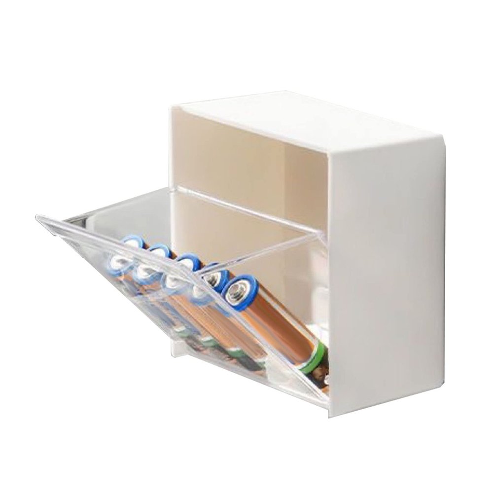 Bathroom Wall Mounted Storage Box Cosmetic Cotton Powder Puff Makeup Remover Cotton Hair Band Cotton Swab Stick Hair Accessories Storage Box