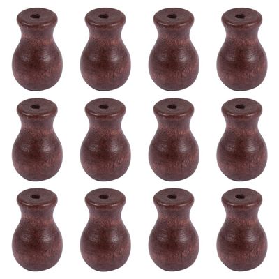 12Pcs Wooden Cord Tassels for Window Blinds Chic Pull Ends Knobs Easy to Install Wood Cord Pulls for Curtains and Shades for Home