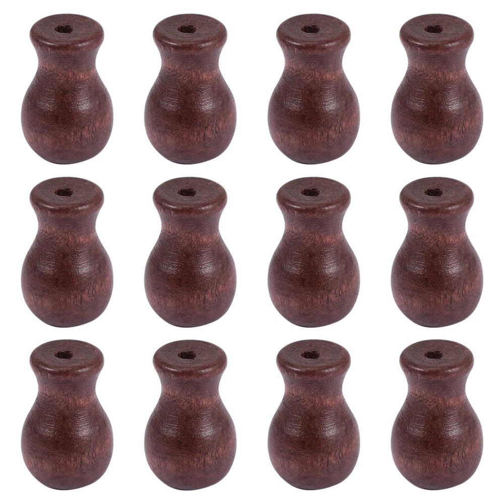 12Pcs Wooden Cord Tassels for Window Blinds Chic Pull Ends Knobs Easy to Install Wood Cord Pulls for Curtains and Shades for Home