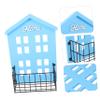 IMIKEYA Wall Rack Storage Grill Basket Fashion Storage Basket Creative Storage Holder Decorative Storage Rack Key Rack for Wall view 3