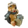 Holiday Hedgehog Wearing Scarf with Present Christmas Figurine 4.2 Inch view 1