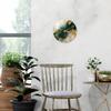 Tempered Glass Wall Clock, 14 inches Marbled Style Wall Clock Art for Living Room, Silent Non Ticking Wall Clock for Home, Office, Classroom, Battery Operated Round, Housewarming Gift (Abstract 5) view 2