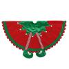 Christmas Tree Skirt, 48 Inch Red Rustic Snowflakes Xmas Tree Skirts, Large Christmas Decor Mats for New Year Holiday Party Indoor Outdoor Home Decoration view 4