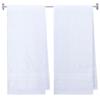 BY LORA Personalized Embroidered 2-Piece Terry Cotton Bath Towel Set  Custom Monogram Bathroom Towels, Ultra-Soft & Absorbent, Ideal for Housewarming, Wedding & Spa Gifts - White view 1