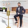 Champagne Bucket with Stand,Ice Bucket with Stand Stainless Steel Bucket Wine Chiller On Stand 12Lb Hammered Tall Ice Bucket Stand for Party Bar Ktv Bbq Home,3ft (gold, 1 pack) view 2