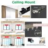Aluminum Ceiling Curtain Track, Straight Curtain TrackCeiling Mount Track, For Room Separation, Curtains, Bedroom, Balcony, Shower Curtains Room DividerHeavy Duty Curtain Track System ( Color : Whit view 3