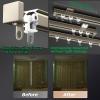 Aluminum Ceiling Curtain Track, Straight Curtain TrackCeiling Mount Track, For Room Separation, Curtains, Bedroom, Balcony, Shower Curtains Room DividerHeavy Duty Curtain Track System ( Color : Whit view 4