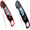 KouRy Meat ThermometerBest Waterproof Ultra Fast Thermometer with Backlight & CalibrationDigital Food Thermometer for Kitchen, Outdoor Cooking, BBQ and Grill (Colour: Black) (Color : Black) view 2