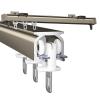 Ceiling Curtain Track, Aluminium Alloy Straight Track Curtain Track, Room Divider Curtain Rod, Hospital Ceiling Track For Curtains, For RV, Bay Window, Room Divider ( Color : Champagne (Side Mount) , view 1