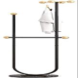 CIRONI Coat Stand Iron Coat RackMultifunction Marble Base Hanger Organizer Hook Stand for Purse Handbag Bedroom Clothes Storage Rack Decoration Easy Assembly