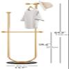 CIRONI Coat Stand Iron Coat RackMultifunction Marble Base Hanger Organizer Hook Stand for Purse Handbag Bedroom Clothes Storage Rack Decoration Easy Assembly view 3