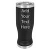 Customized Polar Camel 14 oz. Pilsner w/Clear Lid Personalized With Your Text (Black) view 1