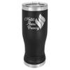 Customized Polar Camel 14 oz. Pilsner w/Clear Lid Personalized With Your Text (Black) view 3