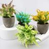fenvy Mini Pulp Potted Plant Combination Table Knick-knacks Artificial Flowers Bonsai Plastic Flowers mini Fake Flowers MDS3061 - Spray White Rose Bud mini Pulp Pot view 3