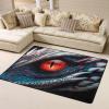 3D Print Non Slip Large Area Rugs Floor Mat Dragon with Red Eye Durable Thick Carpet Floor Pad Living Room Bedroom Dormitory Yoga Mat Home Decor 72" x 48" view 1