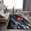 3D Print Non Slip Large Area Rugs Floor Mat Dragon with Red Eye Durable Thick Carpet Floor Pad Living Room Bedroom Dormitory Yoga Mat Home Decor 72" x 48" view 3