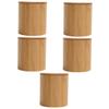 Cabilock 5pcs tea sugar canister airtight coffee container tea tin coffee bean jar kitchen canisters for countertop ceramic coffee canister sealed can storage wood bamboo view 1