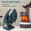 Zerodis Gargoyle Statue, Resin Gothic Sculpture Ornament Halloween Outdoor Decor Resin Medieval Sitting Gargoyle Statue Feng Shui Decor for Patio Yard Lawn Decorations view 2