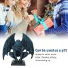Zerodis Gargoyle Statue, Resin Gothic Sculpture Ornament Halloween Outdoor Decor Resin Medieval Sitting Gargoyle Statue Feng Shui Decor for Patio Yard Lawn Decorations view 3
