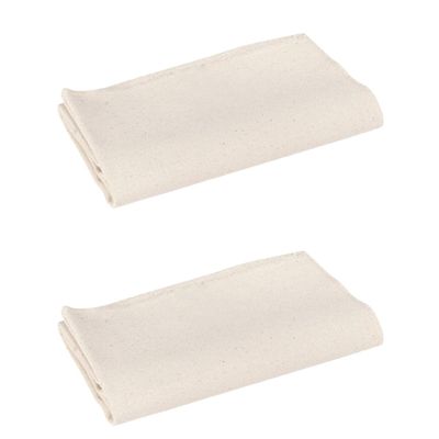 HOMSFOU 2pcs Cotton Proofing Cloth, Reusable Baking Cloth for French Bread, Baguettes, Loaves, Dough, 17.71 X 14.17 Inch