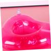 SAFIGLE 12pcs Inflatable Pink Heart Shape Drink Holders Lightweight PVC Water Beer Mats for Pool Beach and Party Fun view 4