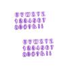 EXCEART 80pcs DIY Alphabet Cookie Cutters Plastic Biscuit Mould Cookie Cutters for Fondant Cake Decorations view 1
